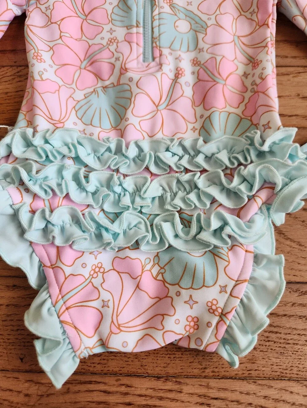 Baby Girl CADEN LANE Swim Suit Size 3-6 Months